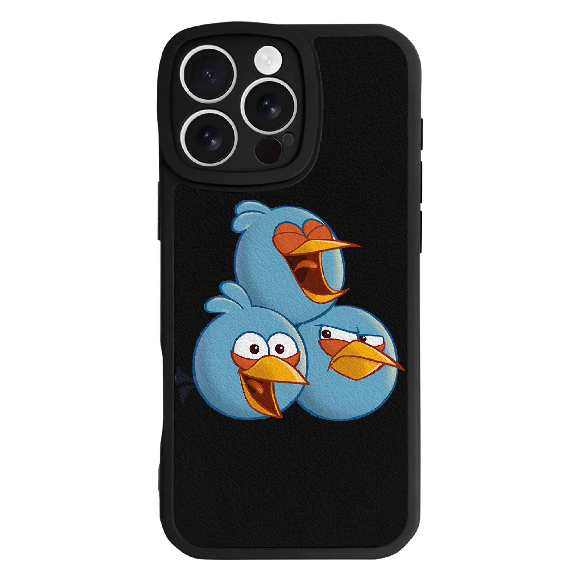 （画像用） Angry Birds アングリーバード 【iPhone 16シリーズ対応】シリコンスマホケース（レザー調） 材質：シリコン